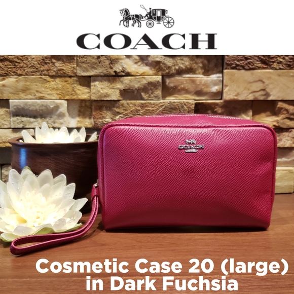 *FINAL SALE* NEW Coach Leather Cosmetic Case - Picture 1 of 6
